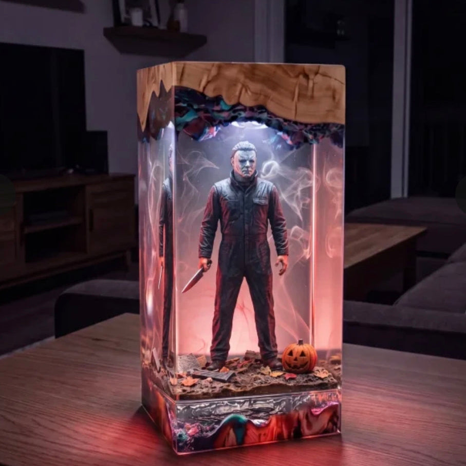 Handmade Halloween Resin Lamps