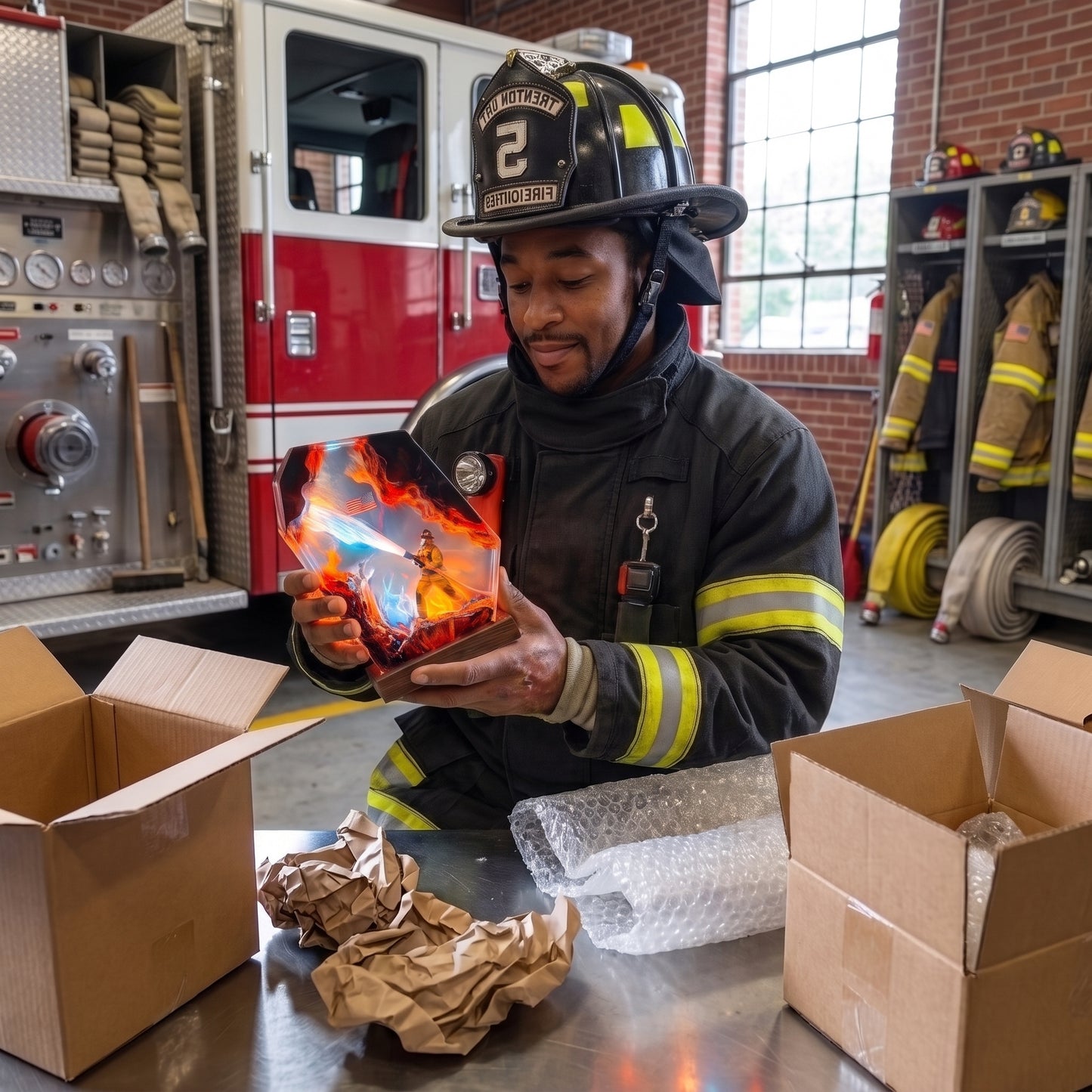 FireFighter Resin Lamp®