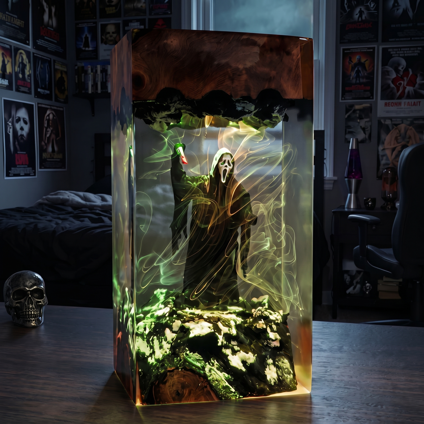 Handmade Halloween Resin Lamps