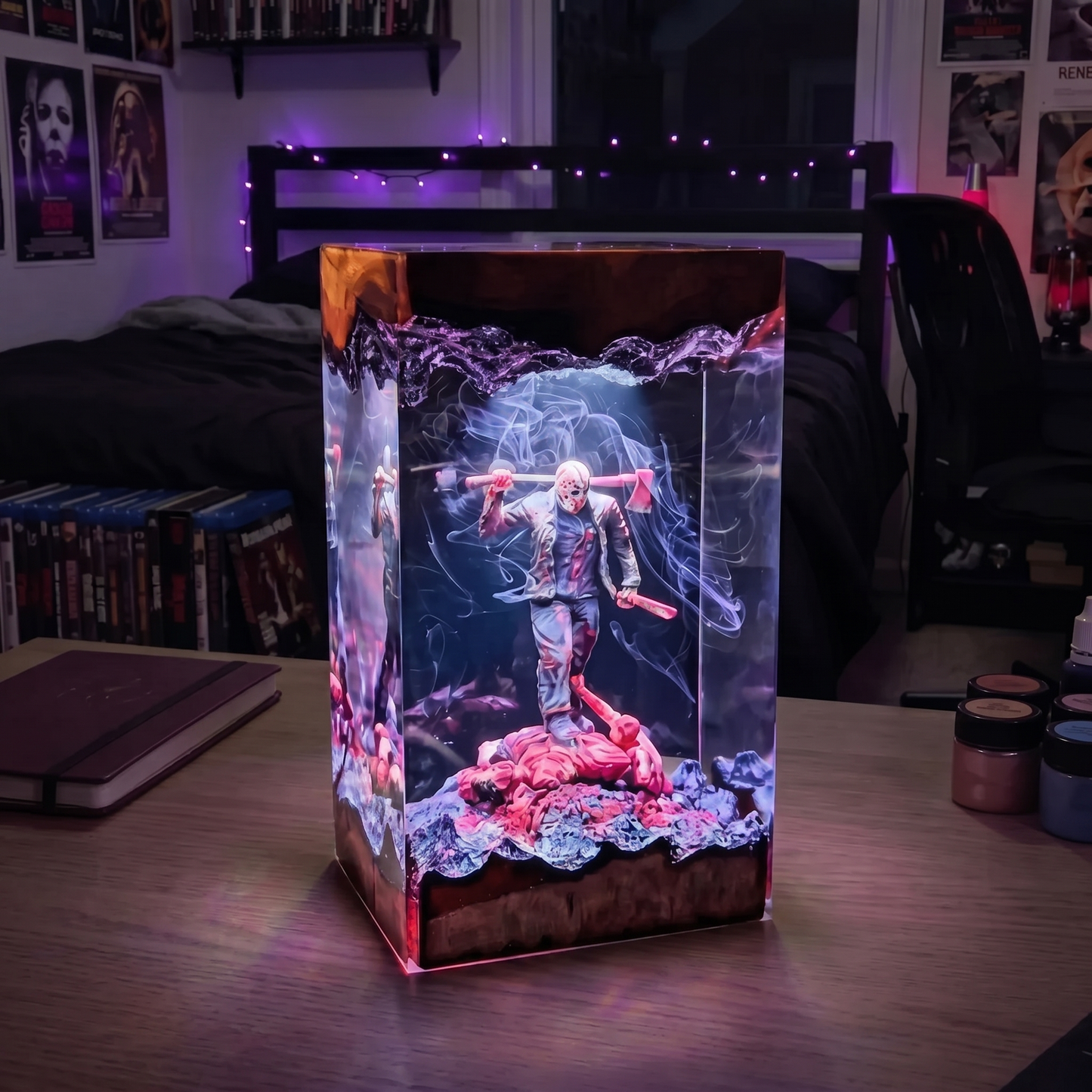 Handmade Halloween Resin Lamps